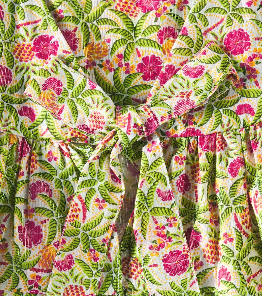 Cycas floral scalloped top