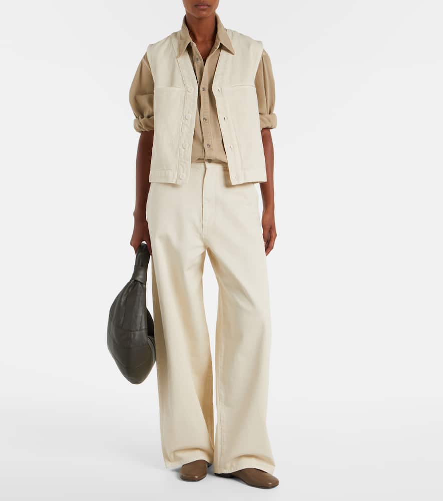 High-rise wide-leg jeans