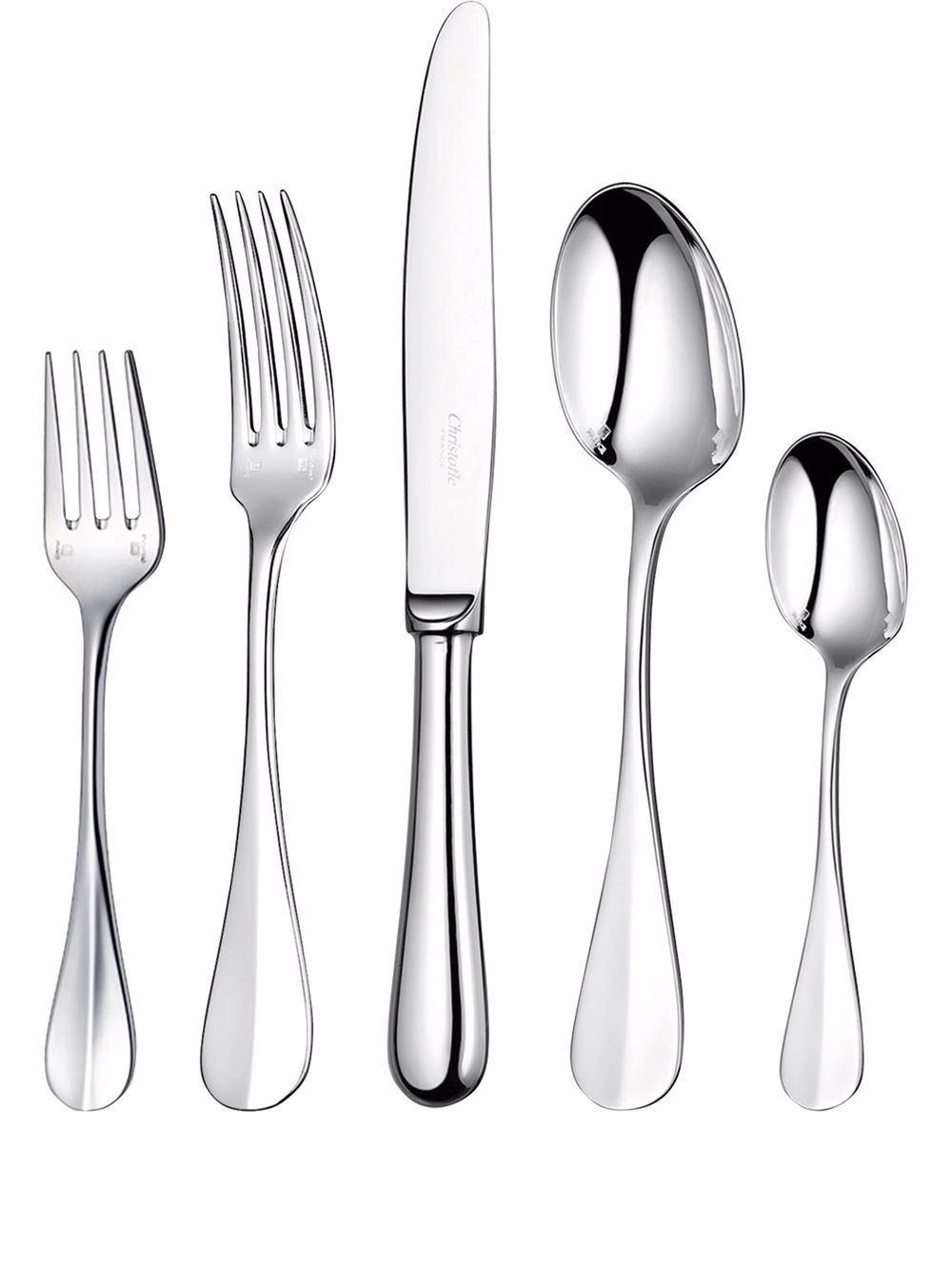 Fidelio five-piece individual silver-plated place settings