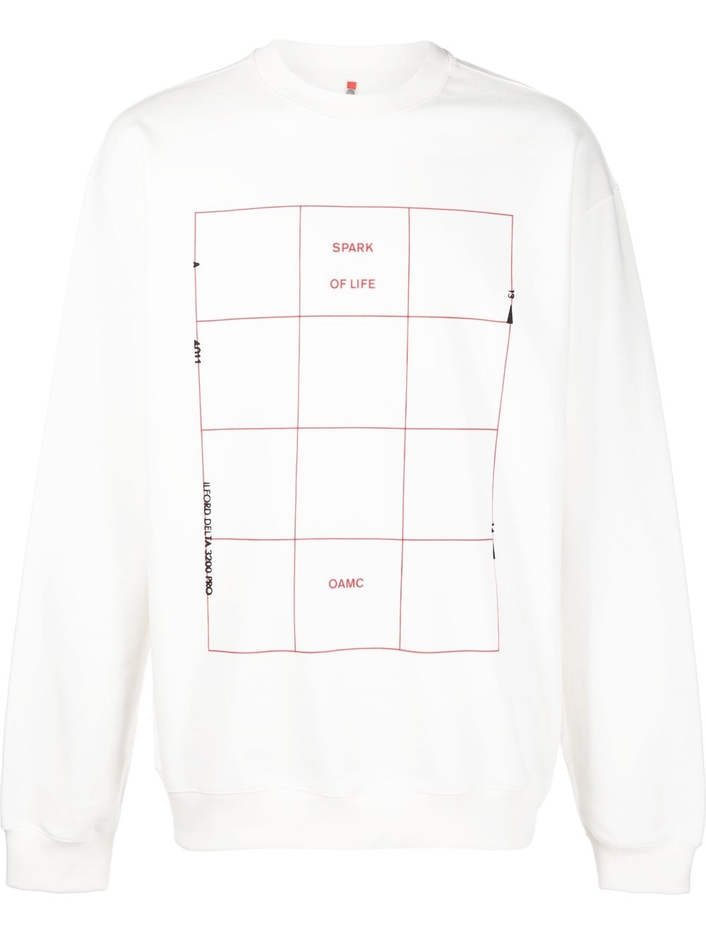 Graphic-print cotton sweatshirt - White