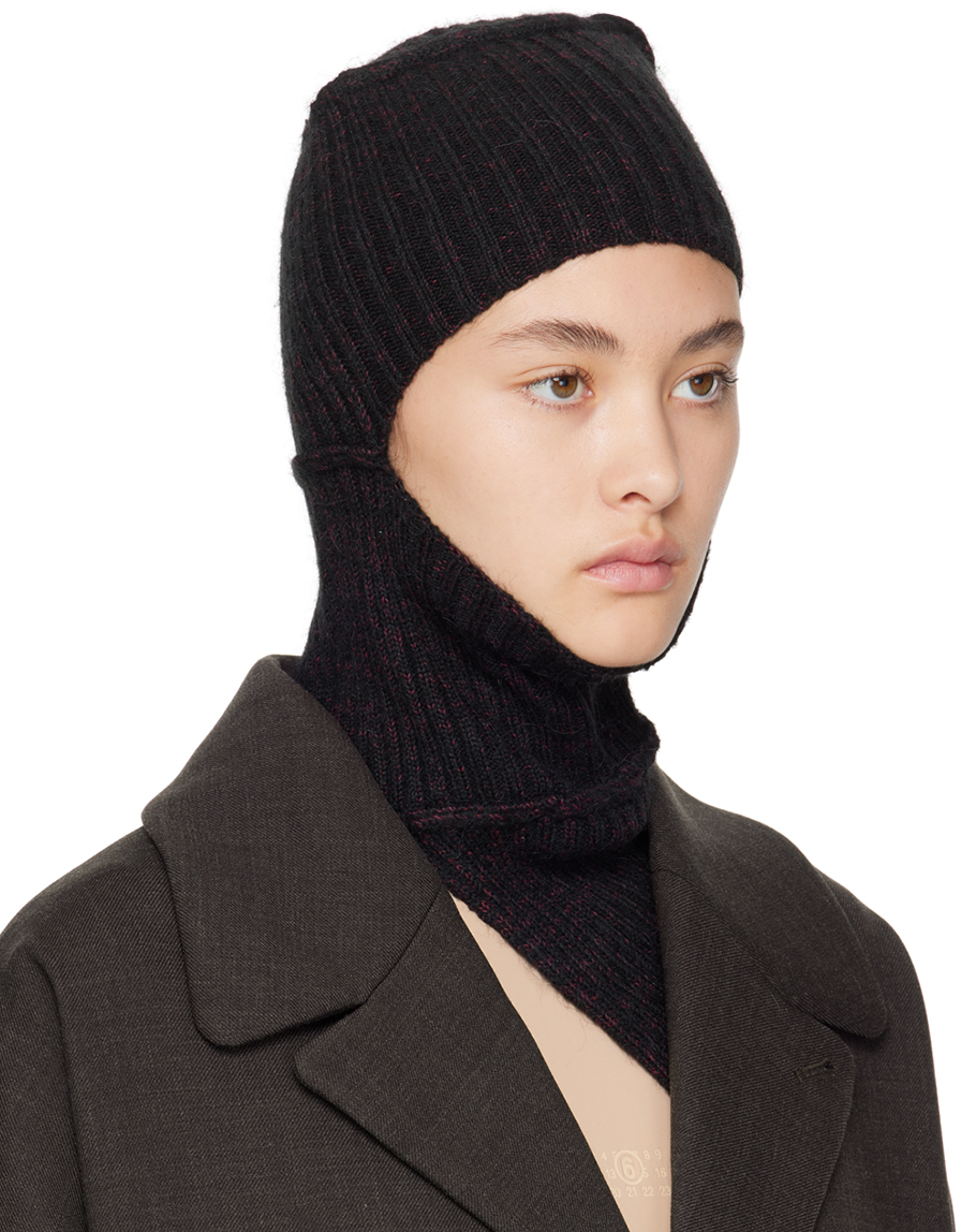 Black rolling balaclava