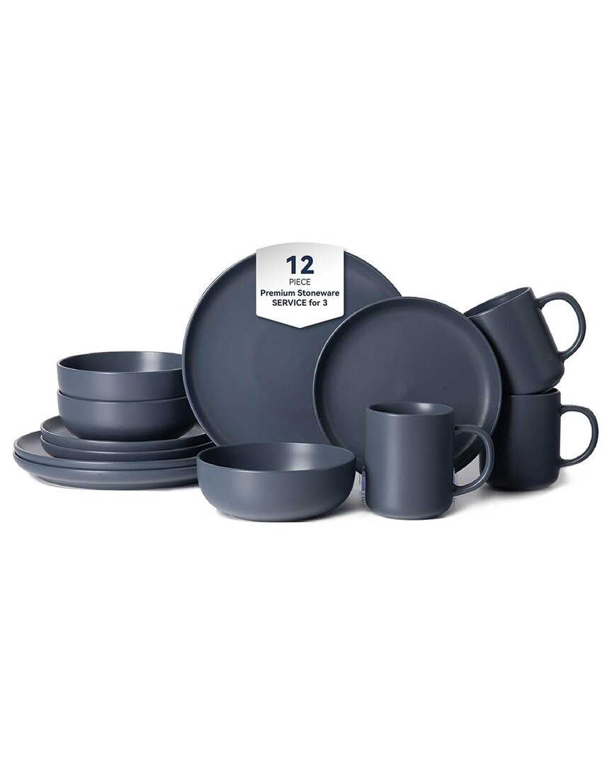 6 Supply 12Pc Stoneware Dinnerware Set With Mugs