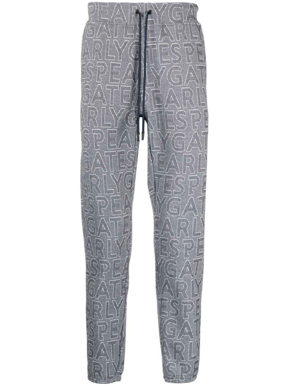 Logo-print drawstring track pants - Blue