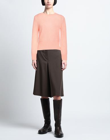 Woman Sweater Salmon pink Size M Mohair wool, Polyamide, Wool