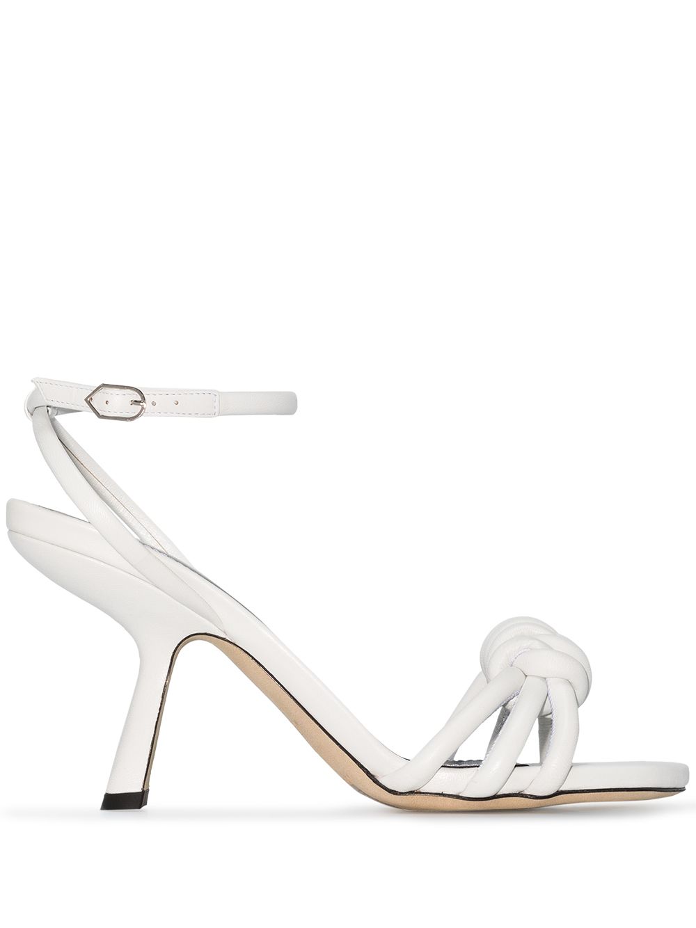 Lexi Knot 105mm sandals - White