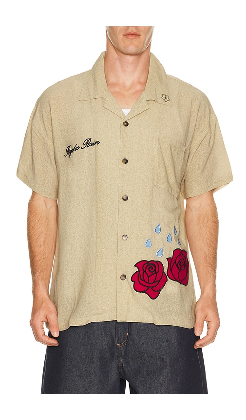 Ryoko Rain Dear Ryoko Linen Button Up Shirt in Brown. M. Also in S, L, XL/1X