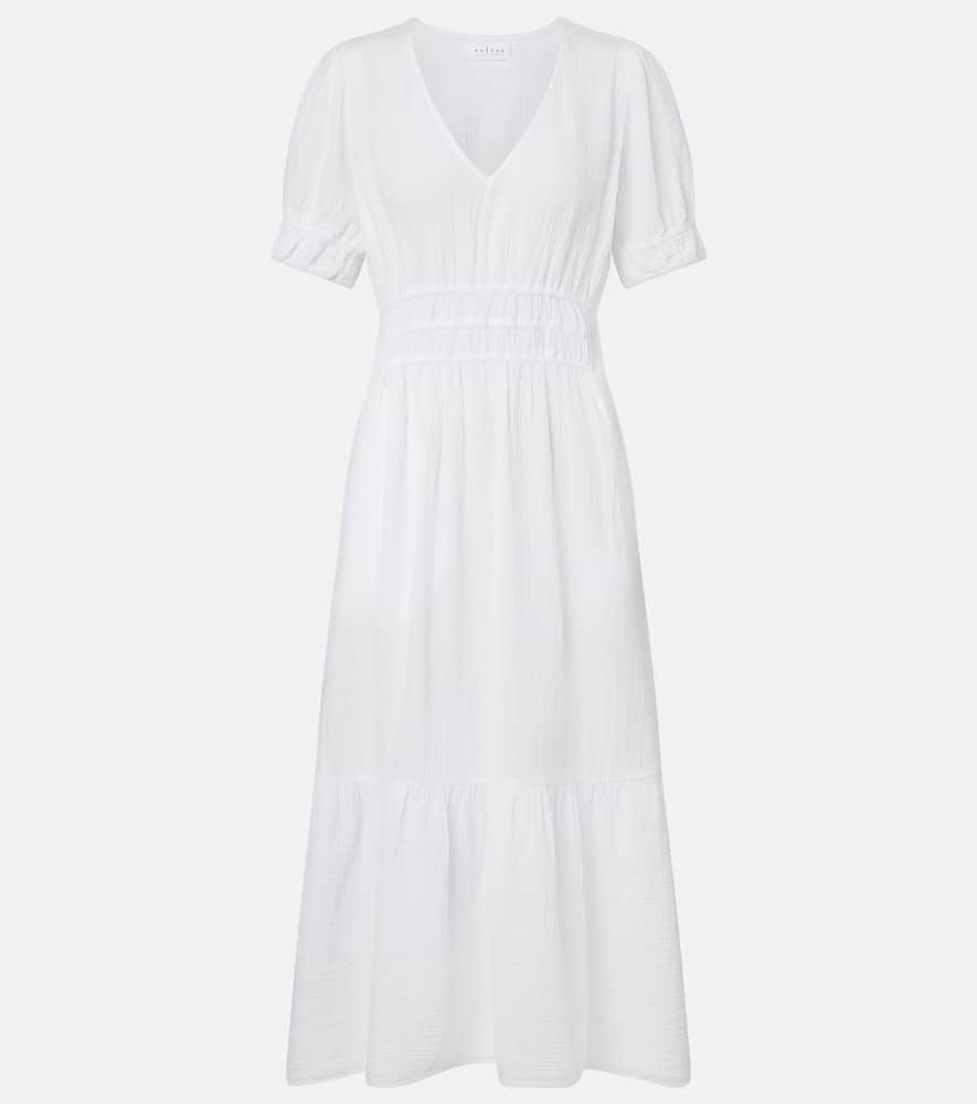 Rivelle cotton gauze midi dress