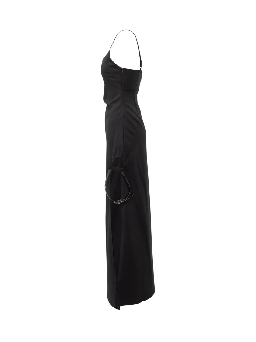 Black Long Dress With Thin Straps