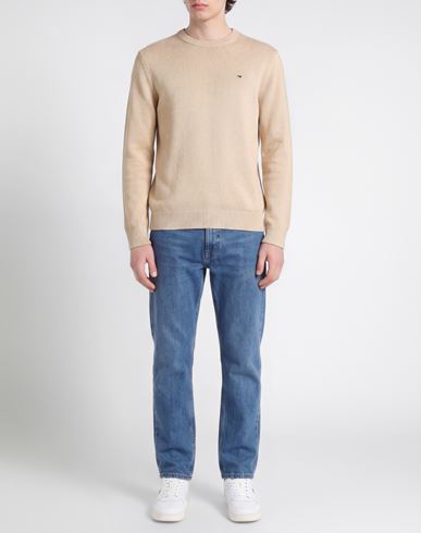 Man Sweater Beige Size L Cotton