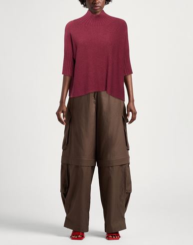 Woman Turtleneck Garnet Size L Viscose, Polyester, Polyamide
