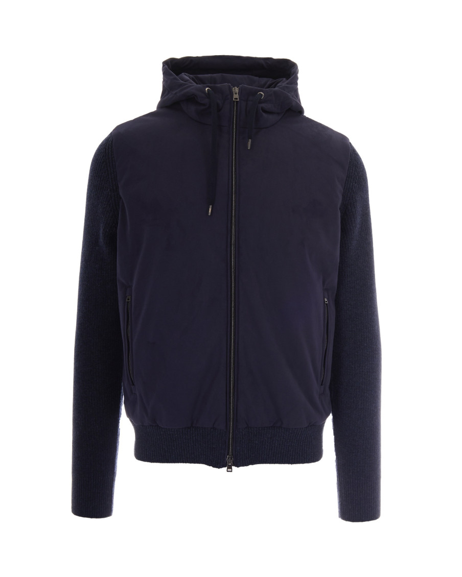 Navy Blue Hood Jacket