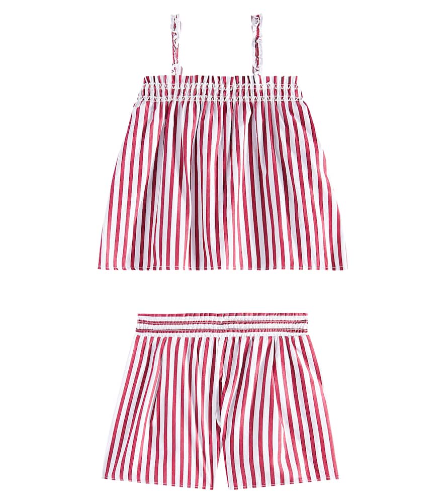 Cotton shirt and shorts set
