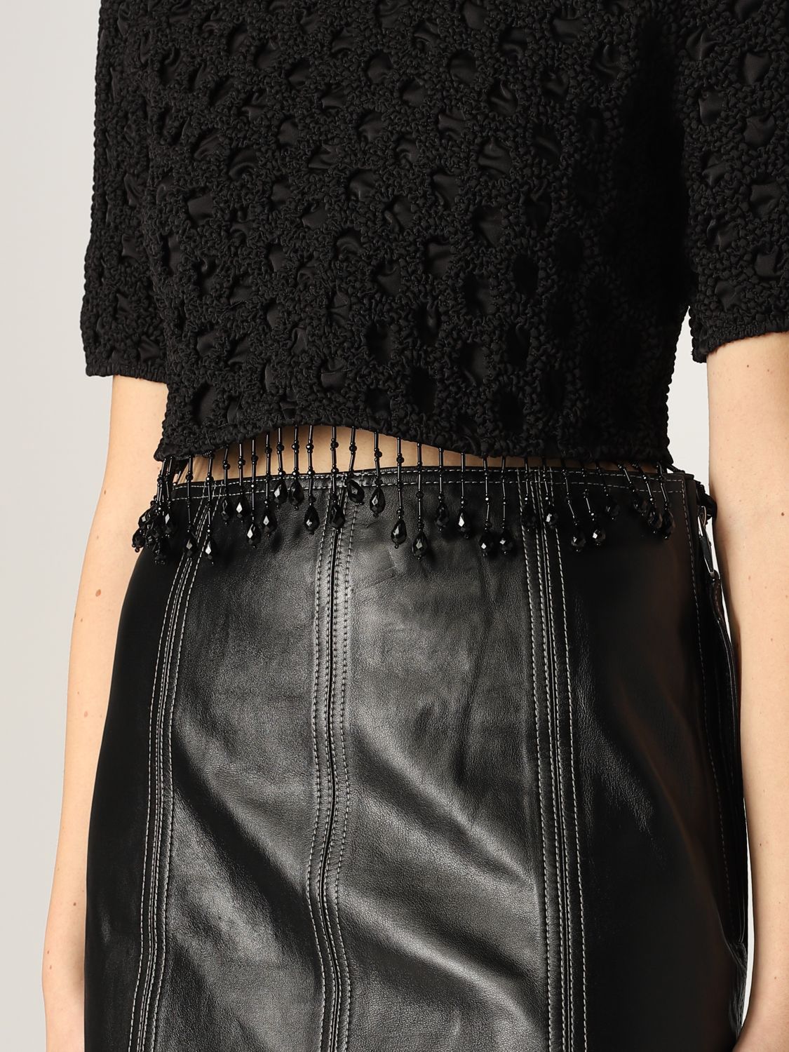 Top with beaded fringes