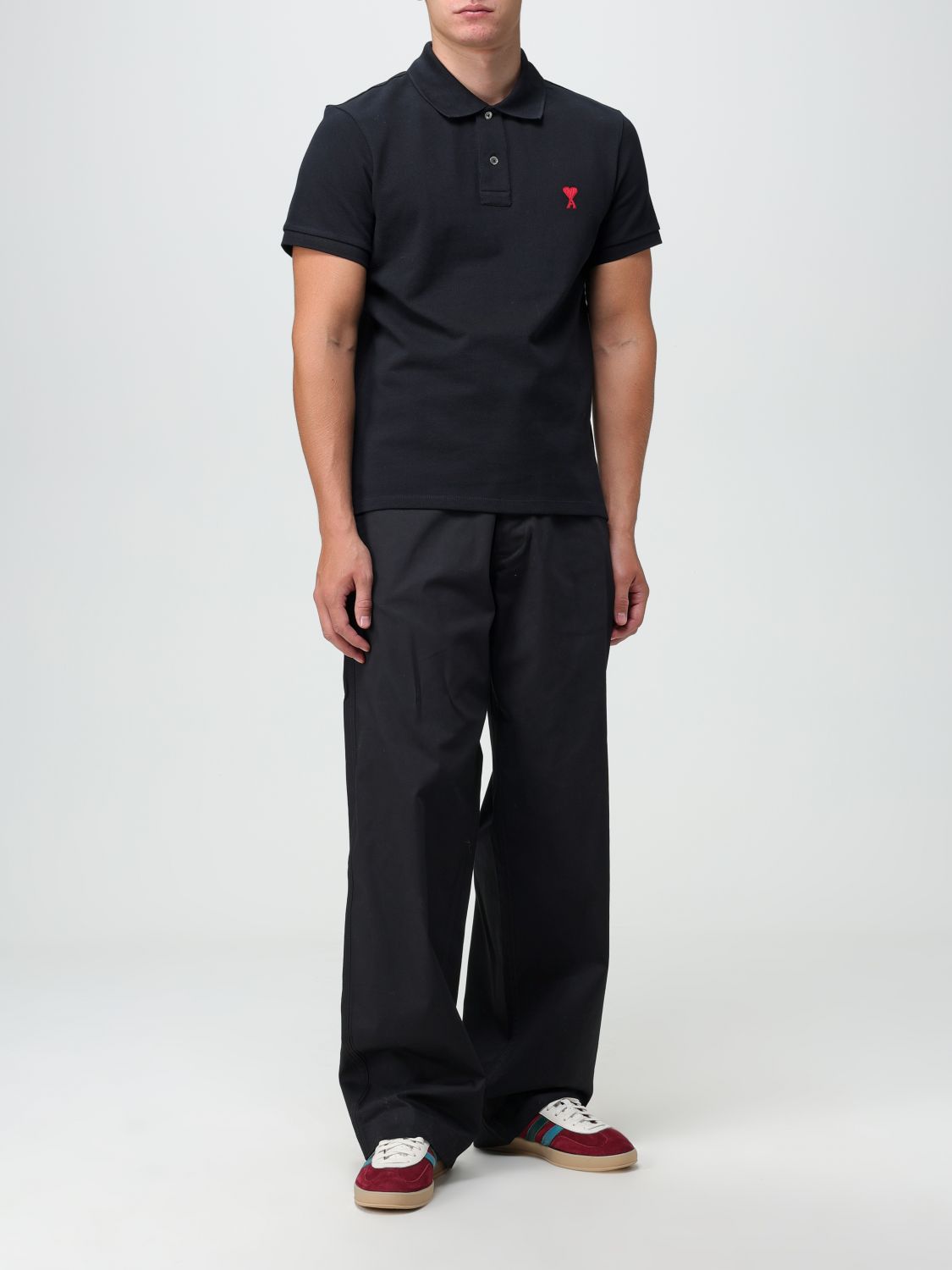 Polo Shirt Men color Black