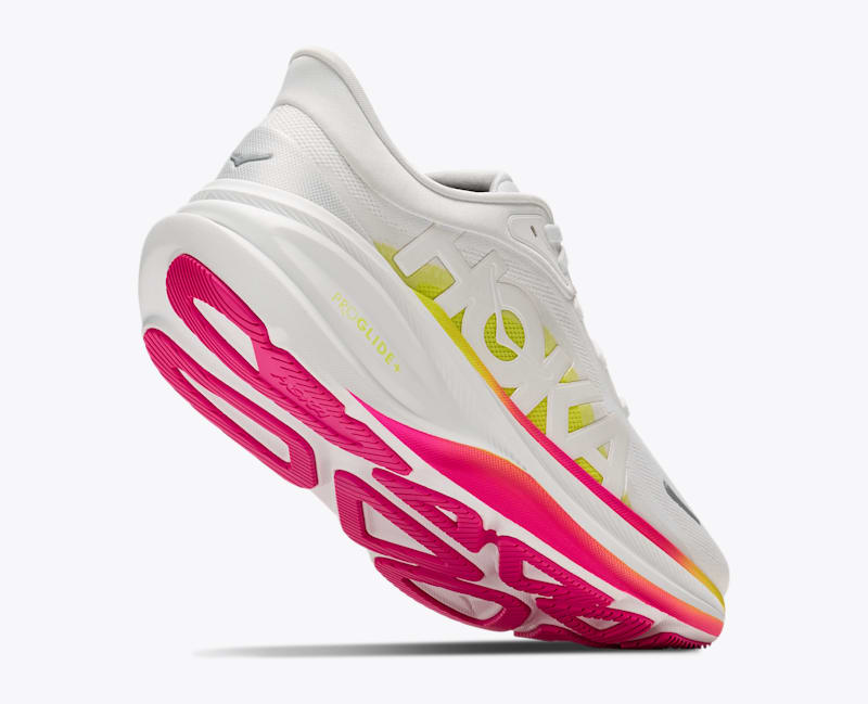 HOKA Women's Clifton PRO Shoes in Frost/Hoka Citrus