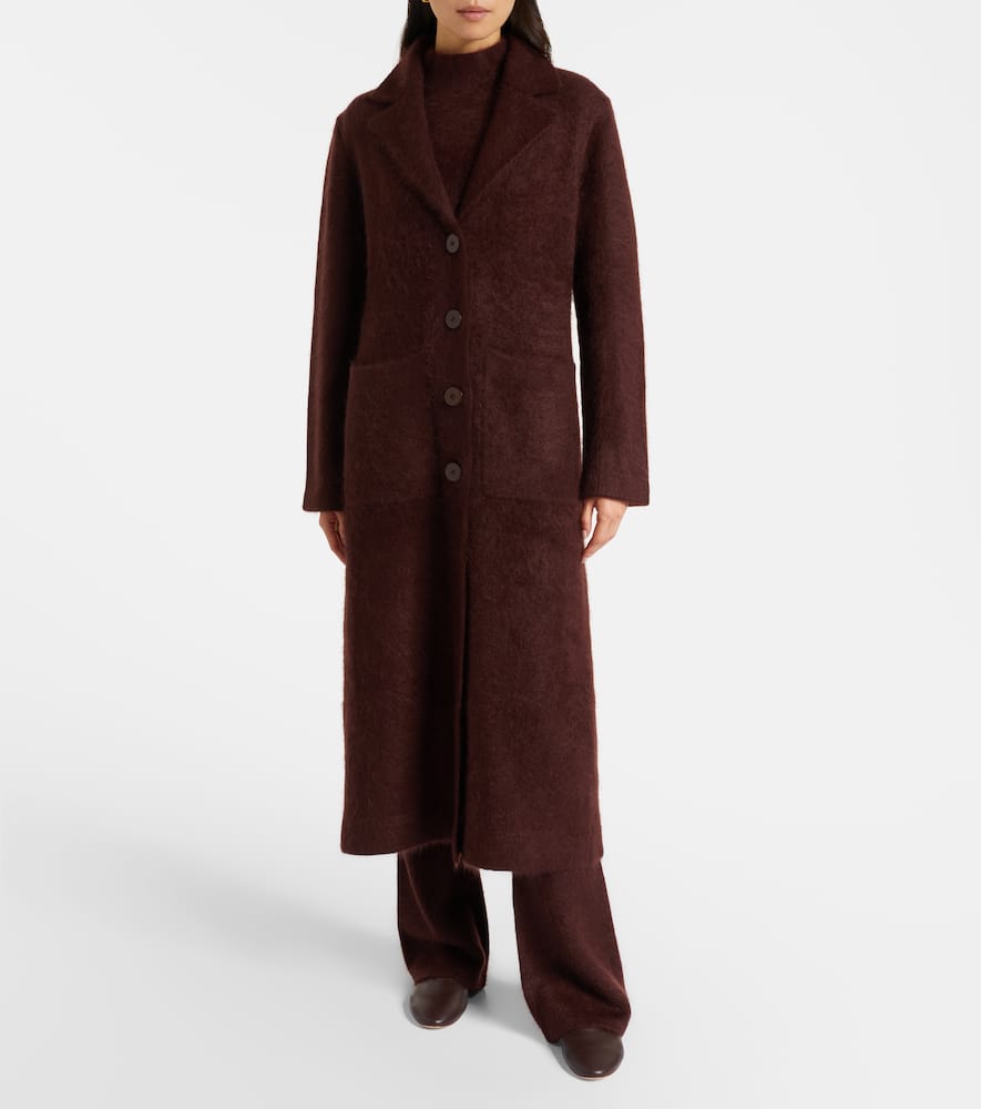 Fluffy Statement wool-blend coat