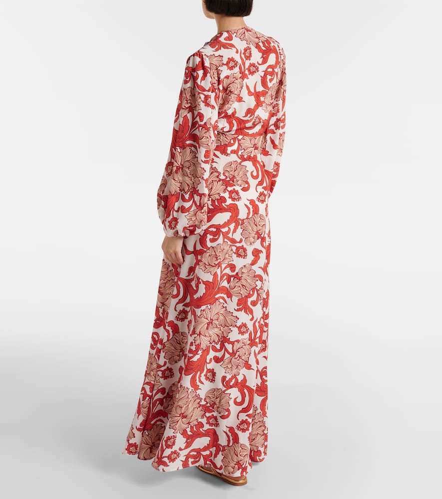 Camerino silk crêpe de chine maxi dress