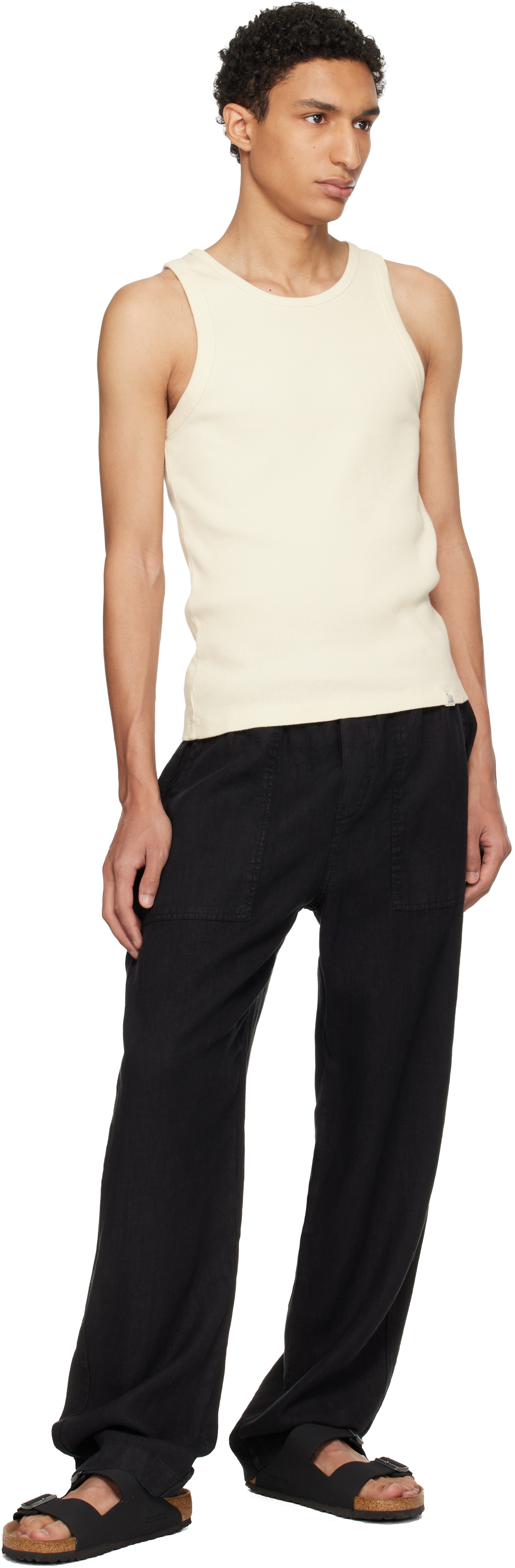 Off-White Iconic Ribbed Cotton Tank Top