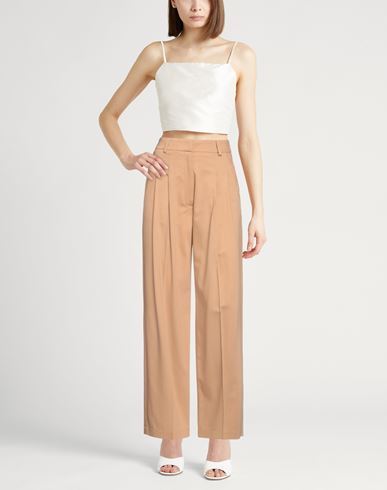 Forte_forte Woman Pants Sand Size 1 Viscose, Virgin Wool, Elastane