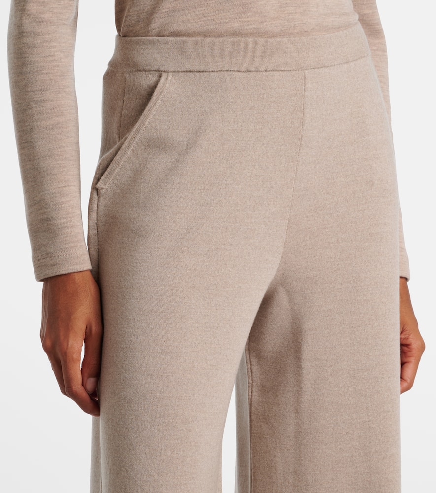 Wool wide-leg pants