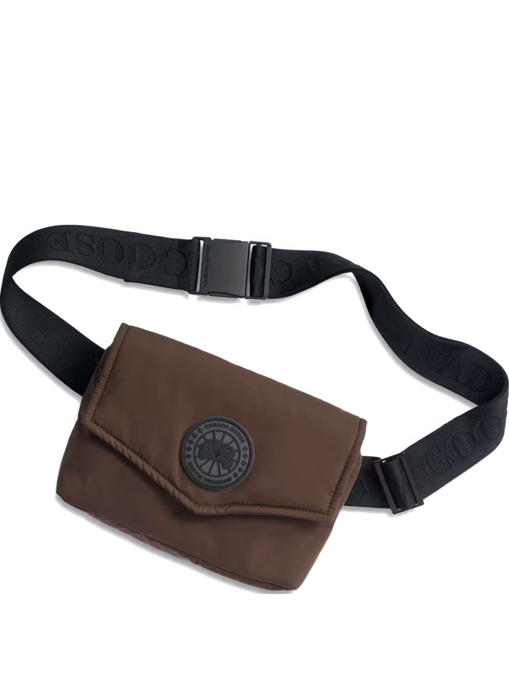 Logo-patch messenger bag