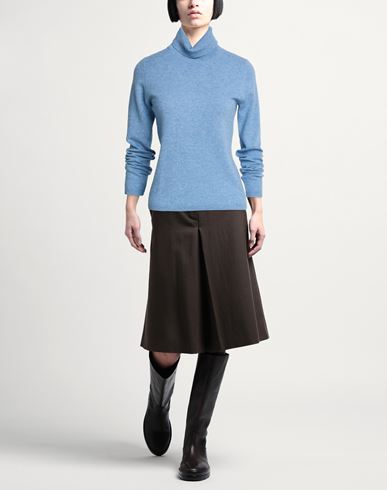 Helmur Woman Turtleneck Light blue Size M Cashmere