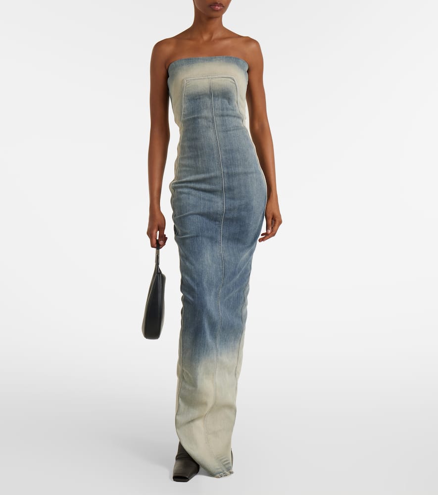 Denim bustier dress