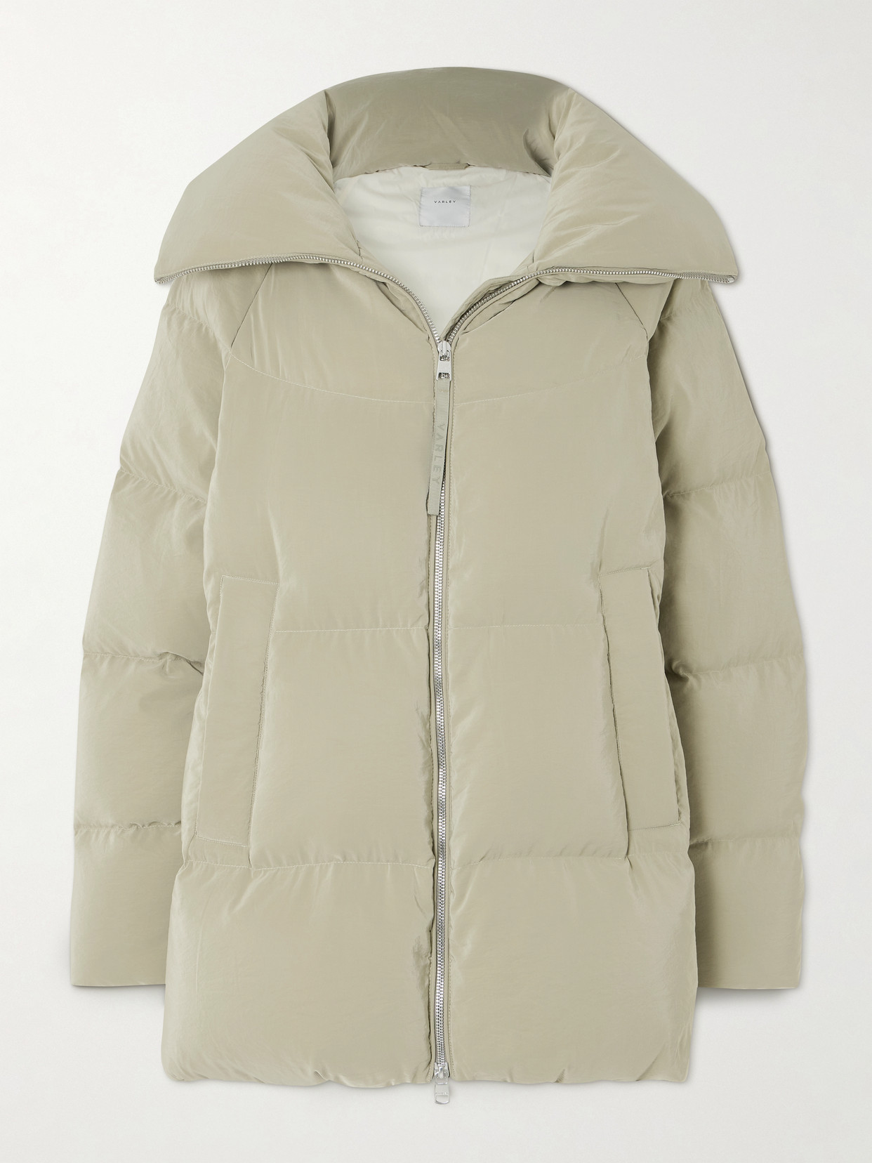 Valencia Quilted Crinkled-shell Down Jacket - Green