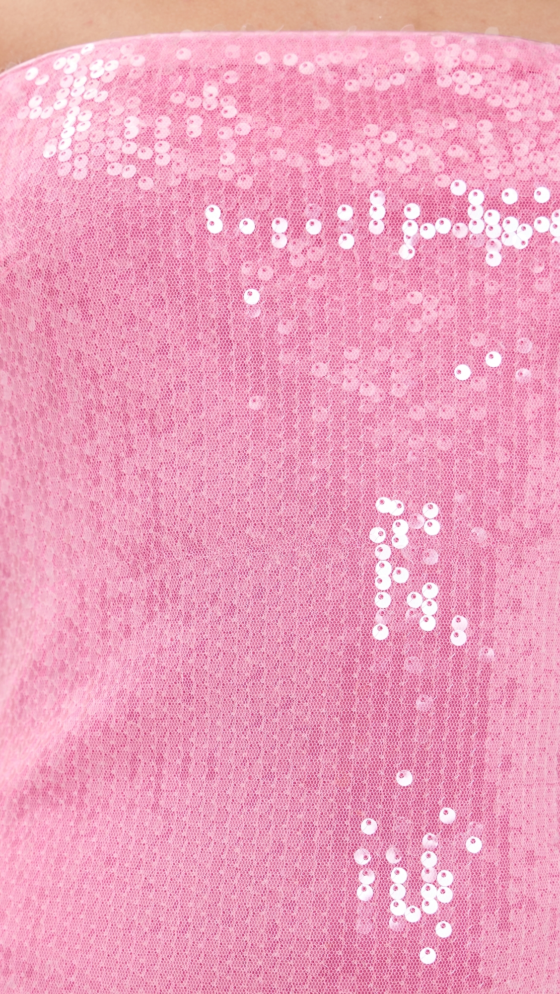 Strapless Sequins Maxi Dress Pink