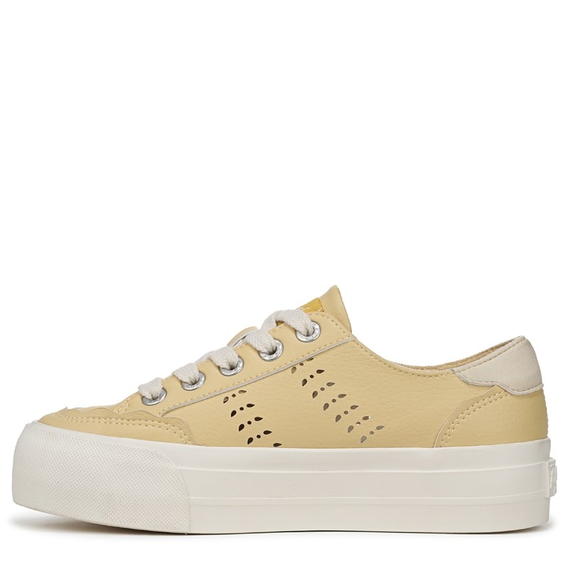 Women's Shade Platform Sneakers (Yellow Faux Leather)