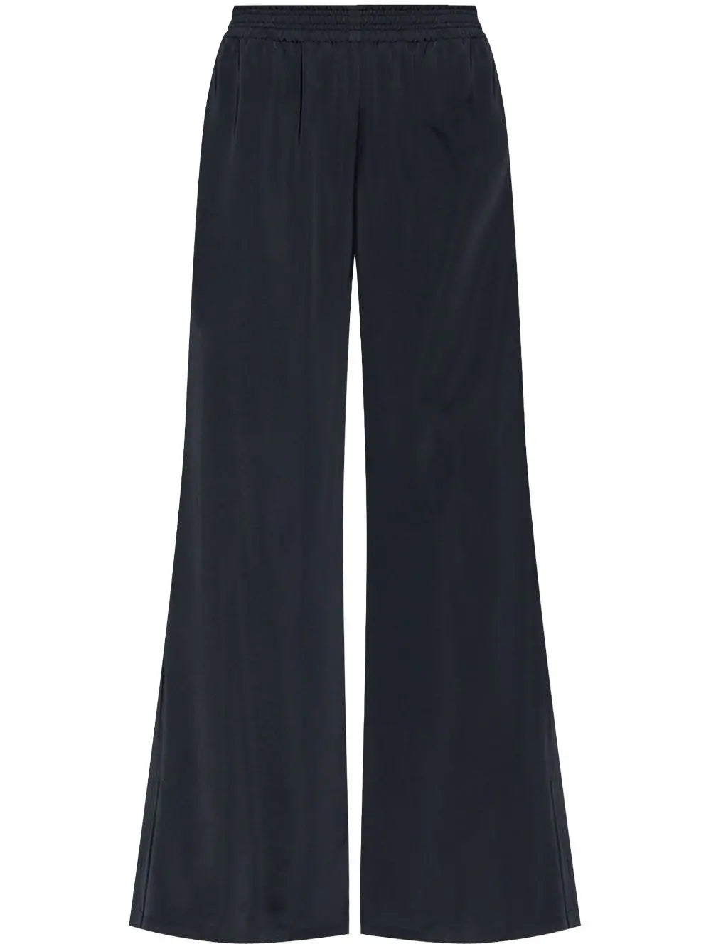 Wide-Leg Palazzo Trousers — Navy