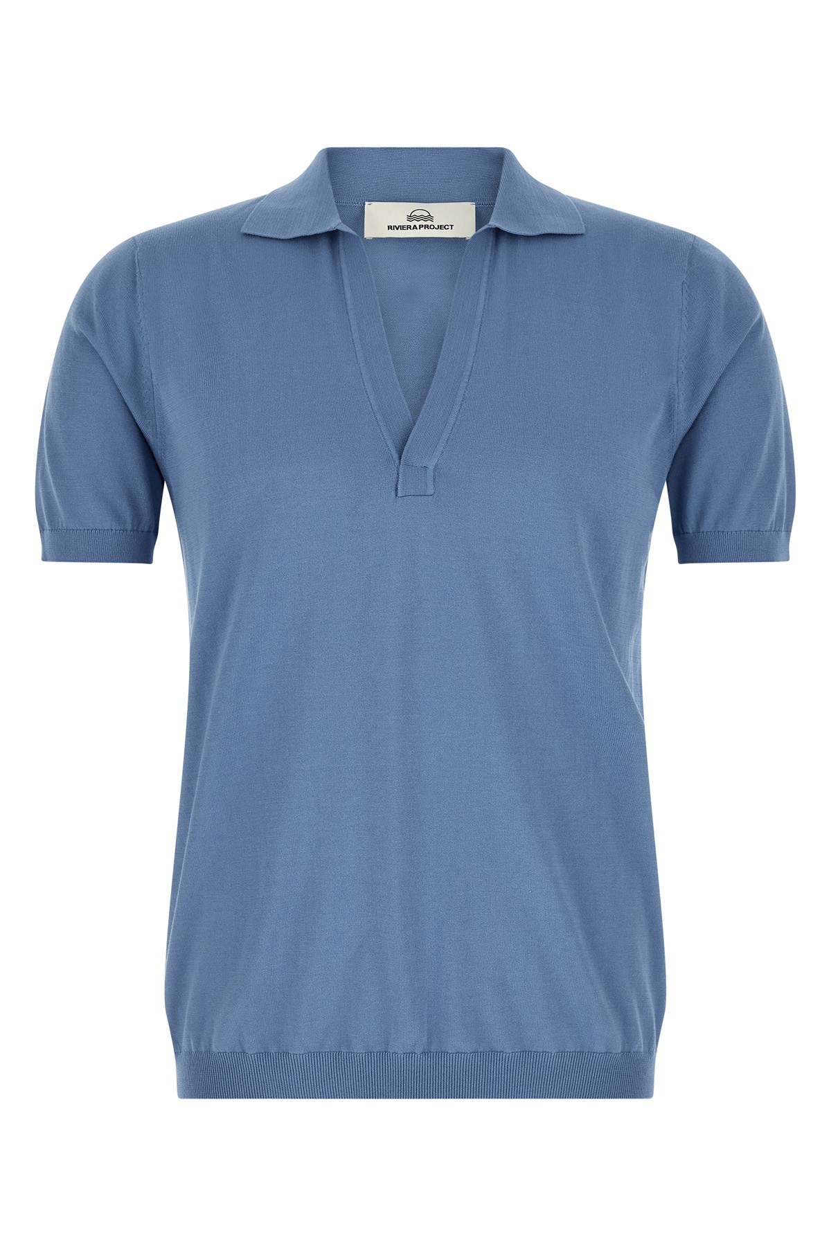 Open Collar Polo Shirt