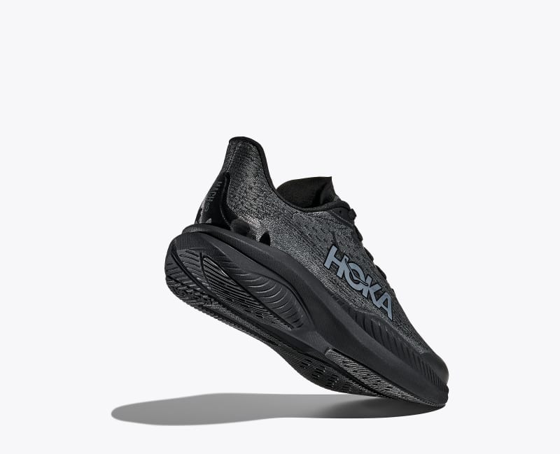 HOKA Mach 6 Shoes in Black/Black
