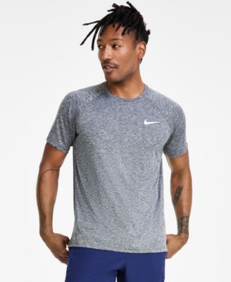 Mens Hydroguard Dri Fit Stretch Upf 40 Heather Rash Guard Contend Water Repellent Colorblocked 9 Swim Trunks
