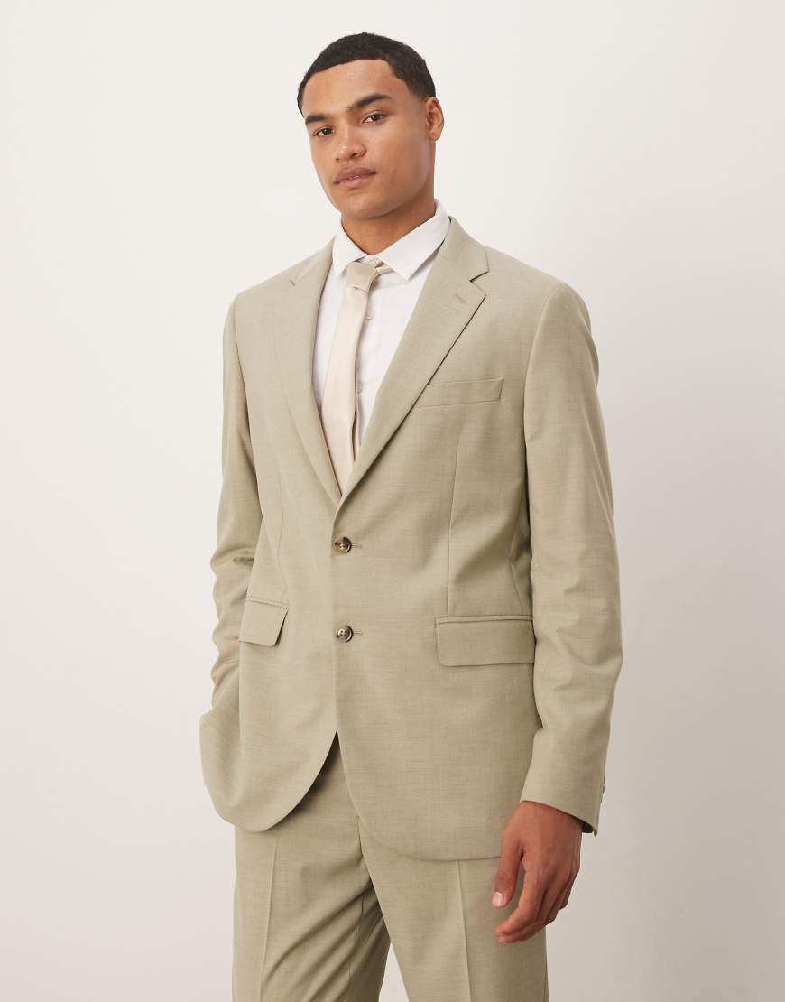 Slim fit blazer co-ord in pale green