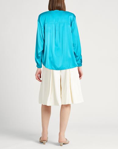 Forte_forte Woman Shirt Turquoise Size 1 Silk, Elastane