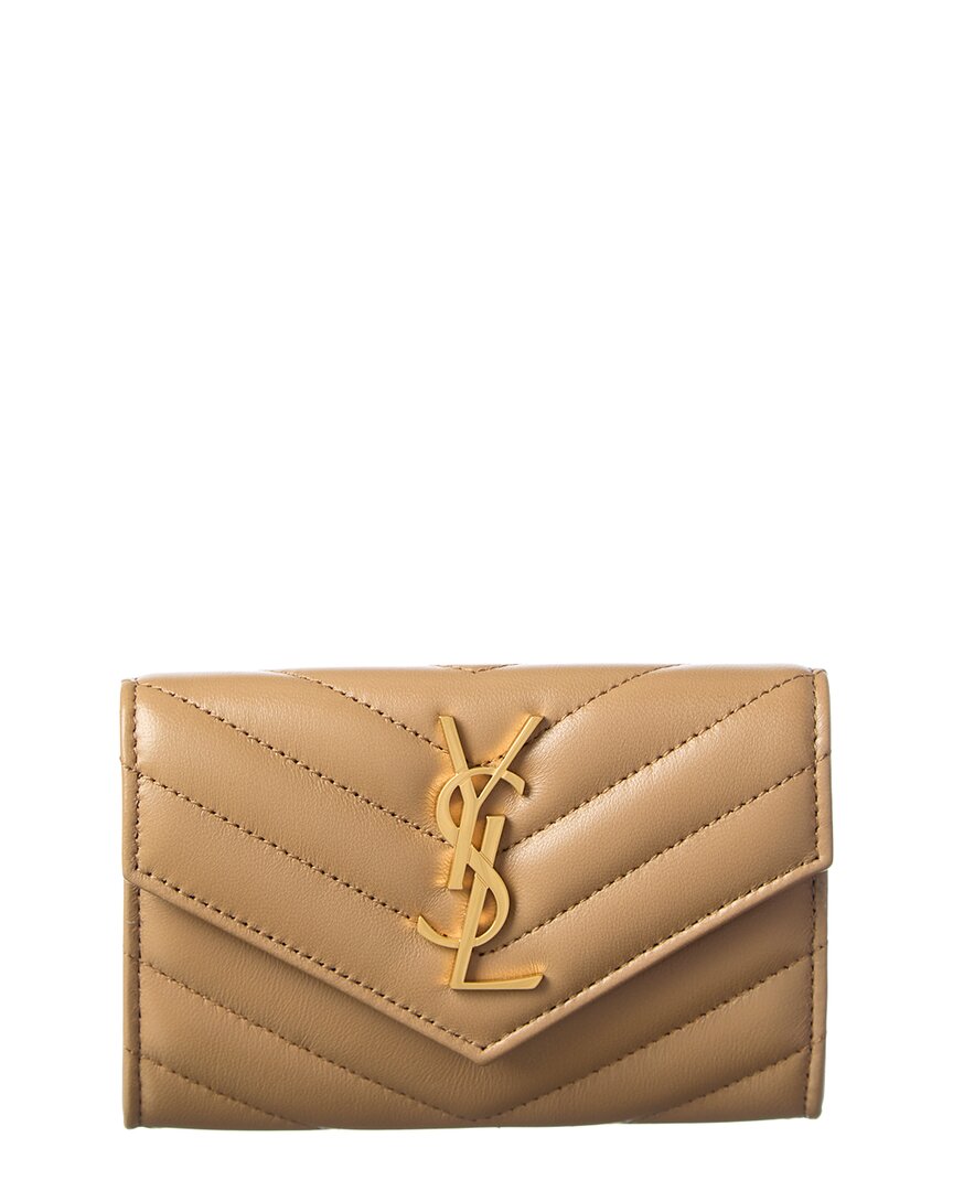 Small Matelasse Leather Envelope Wallet