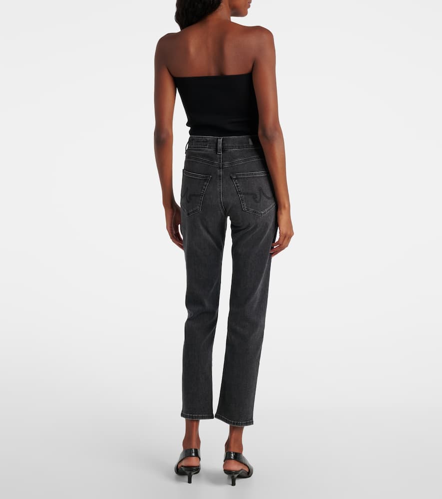 Cropped mid-rise slim jeans