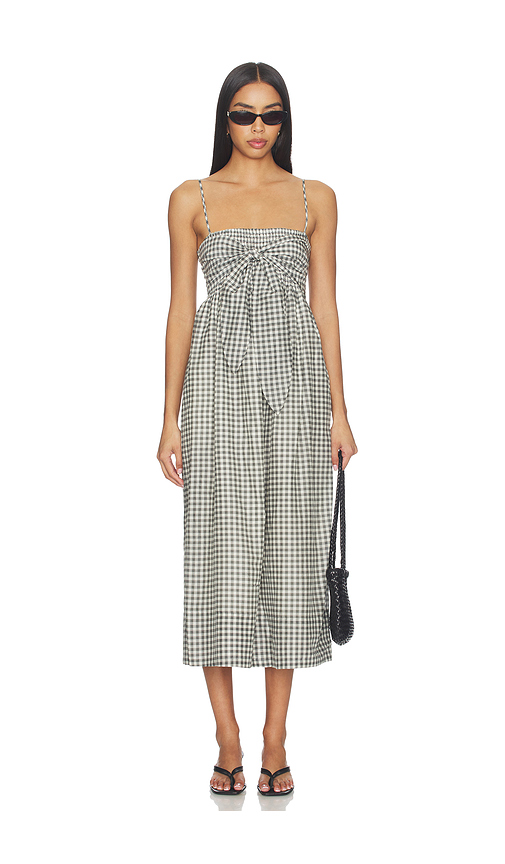 Vince Tie Smocked Cami Dress in Grey. - L also in