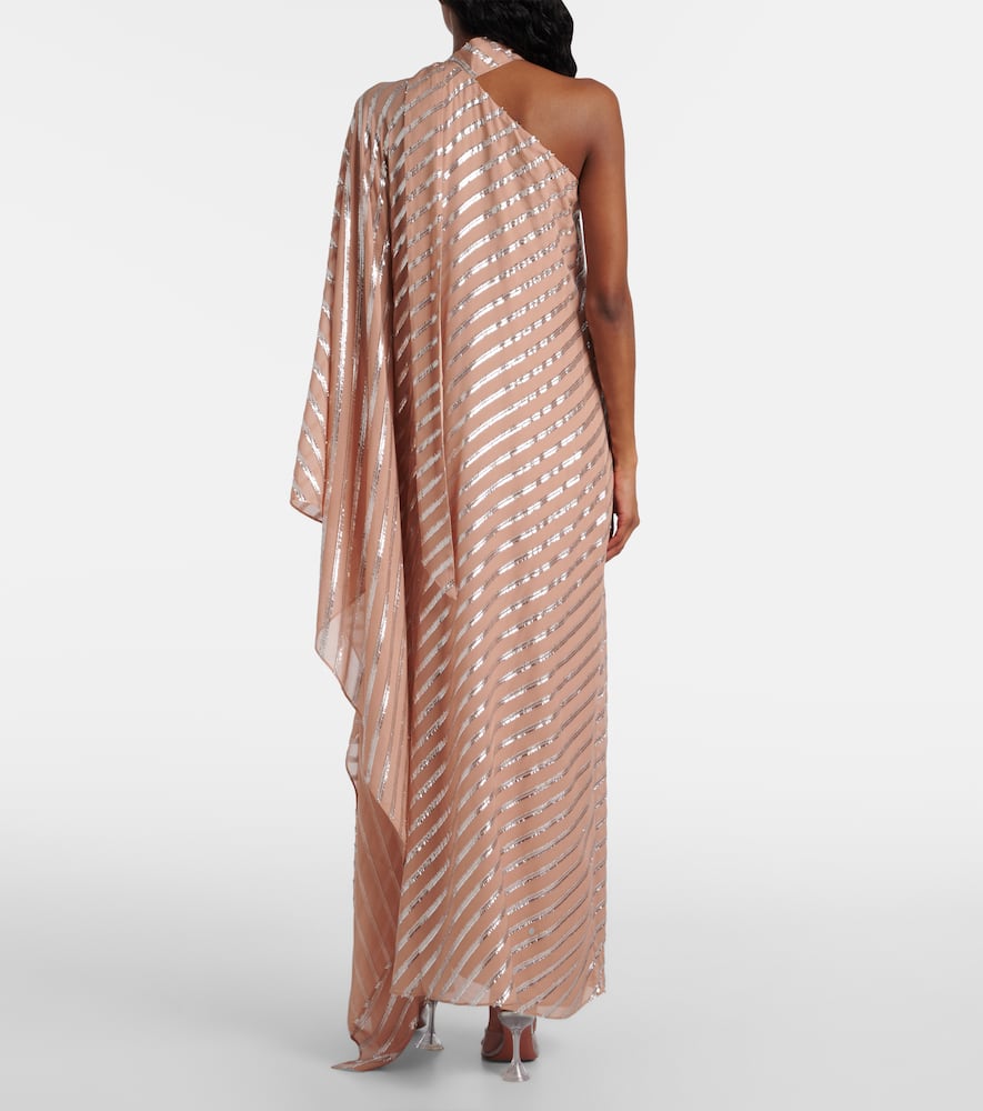 Petra one-shoulder fil coupé maxi dress