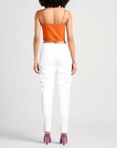 Woman Jeans White Size 8 Cotton