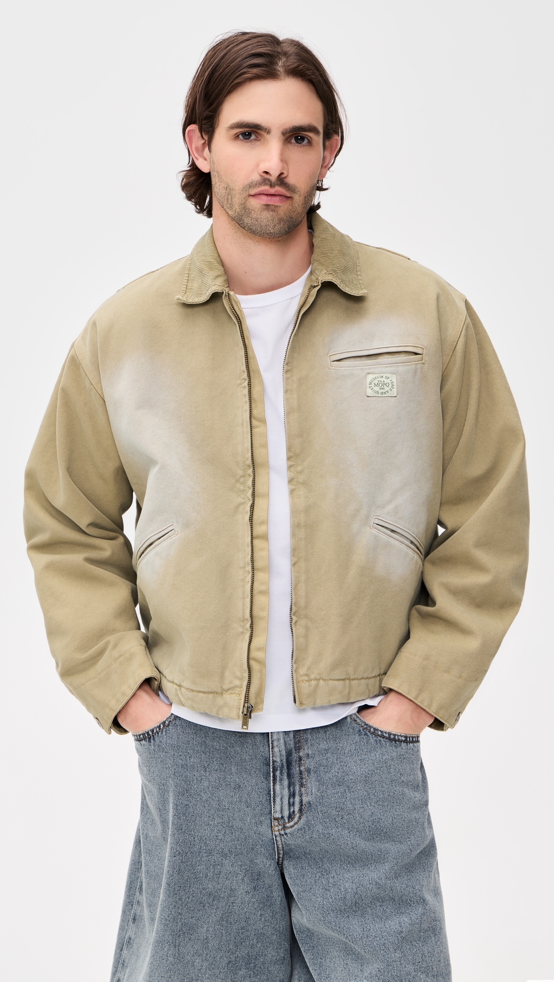 Utility Canvas Jacket Tan