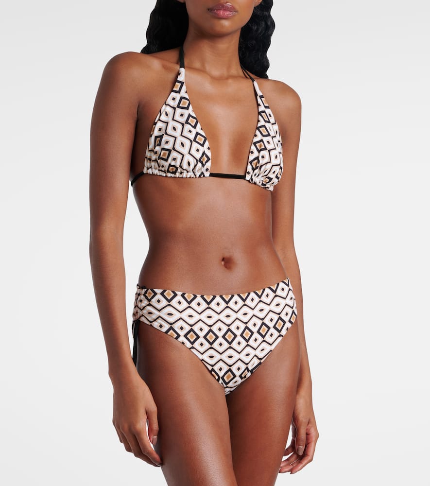 Amedea printed bikini top