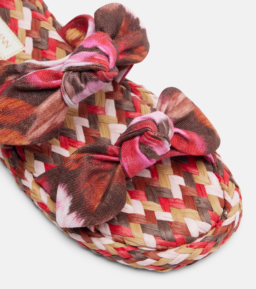 Carousel printed espadrille slides