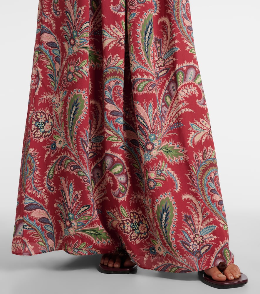 Paisley maxi dress