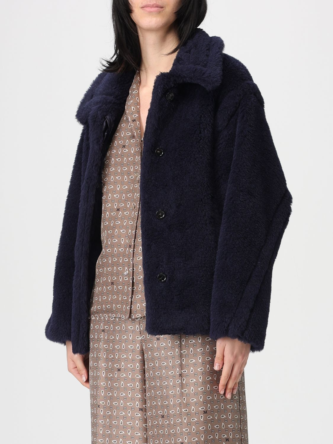Coat Woman color Marine