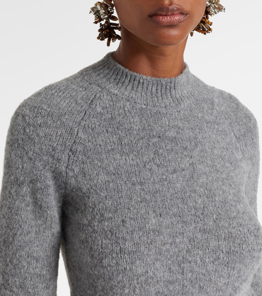 Alpaca and wool-blend sweater
