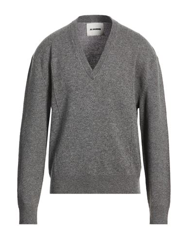 Man Sweater Grey Size 38 Wool, Cashmere