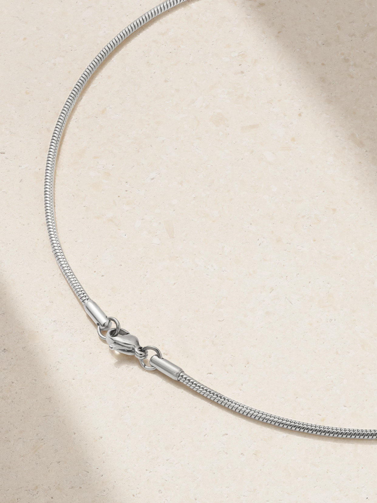 Petra Silver-tone Onyx Necklace - Black