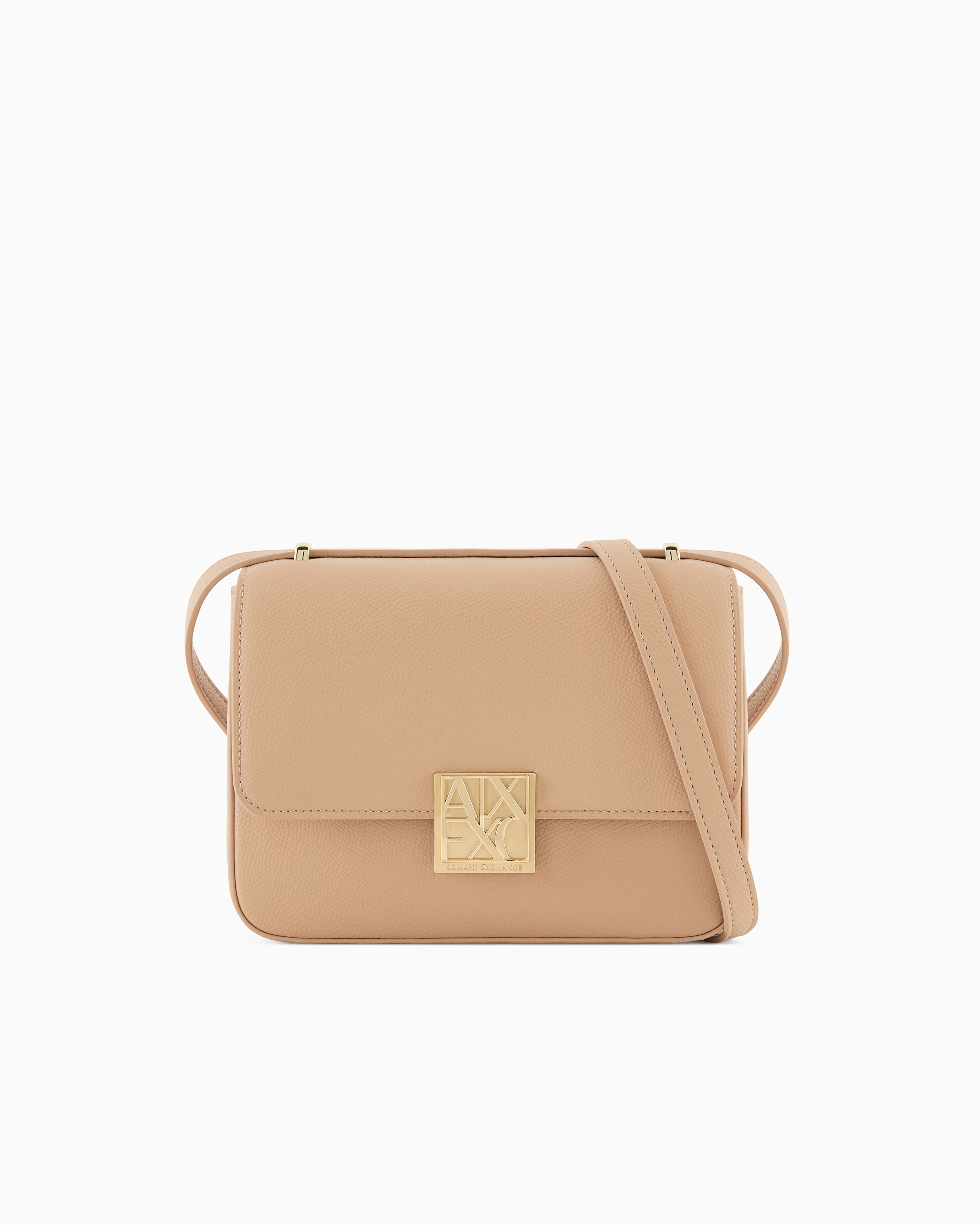 Messenger bag in coated fabric